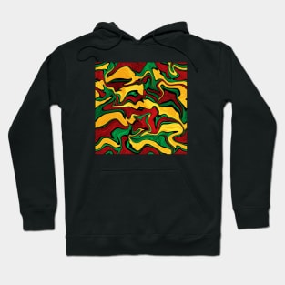 Rasta colors pattern Hoodie